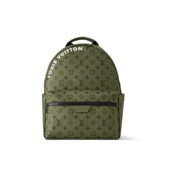 LOUIS VUITTON Discovery Backpack Pm Khaki Green/Vermillion Red