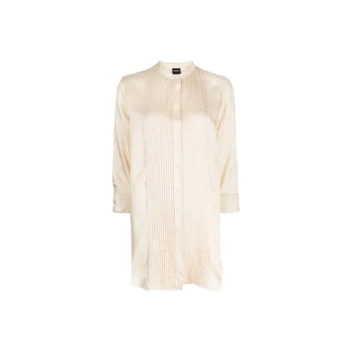 ASPESI Pleated-panel Three-quarter Sleeved Shirt