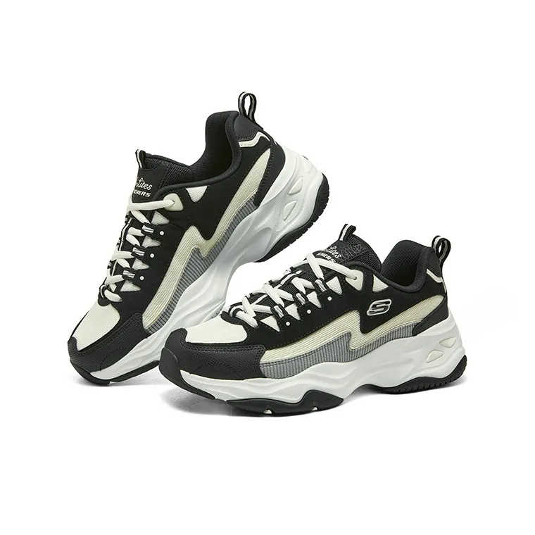 Skechers Dlites 1.0 'Black Beige' Women's-3