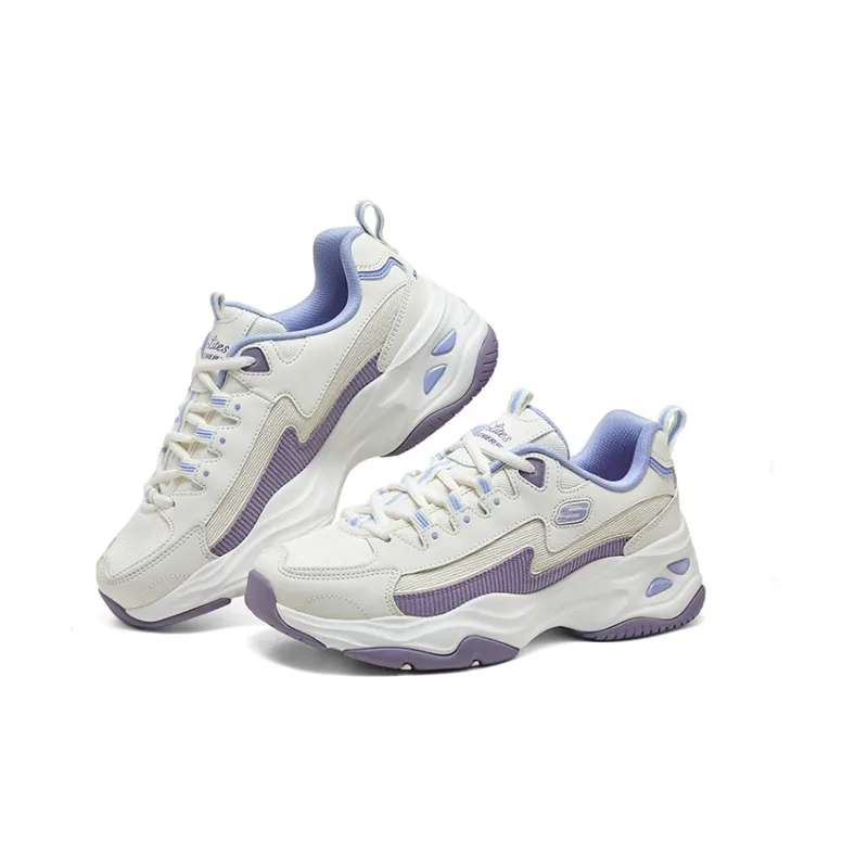 Skechers Dlites 1.0 'Beige Purple Blue' Women's-3
