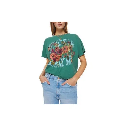 MOTHER T-Shirts Women's Green