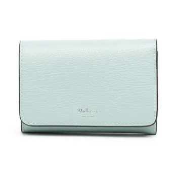 Mulberry Leather Wallet Women's Light Blue