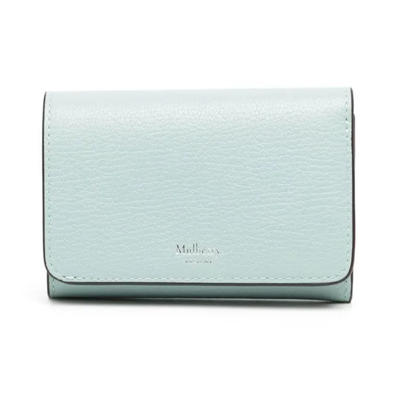 Mulberry Leather Wallet Women's Light Blue-0