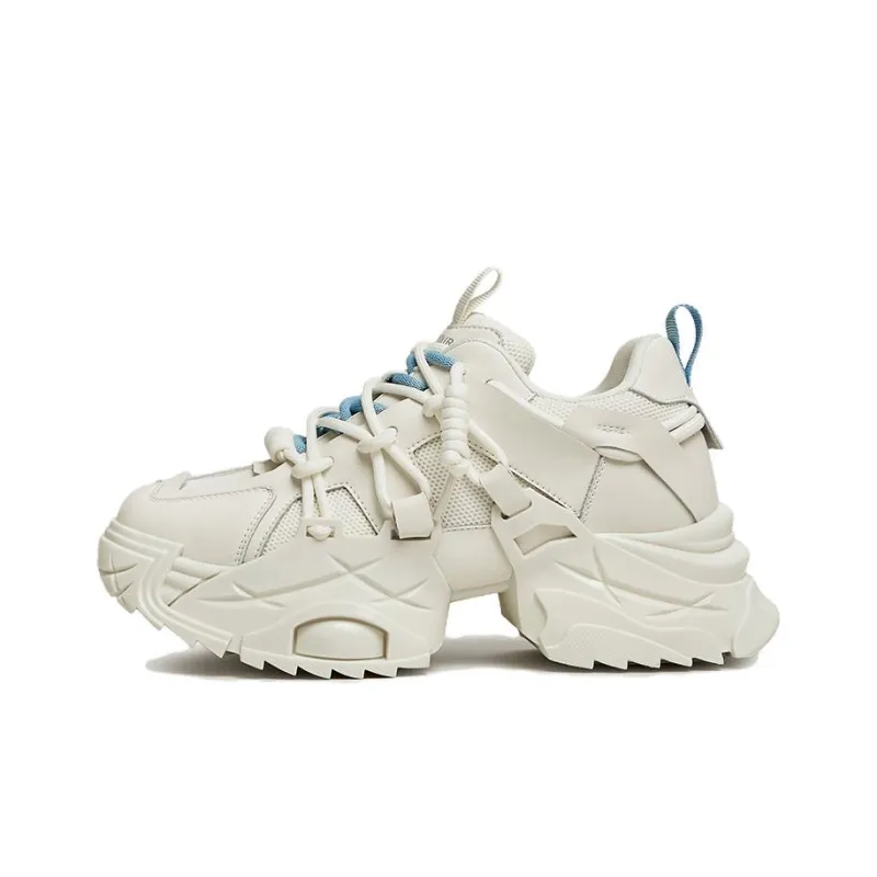 BASTO Durable Breathable Low Top Chunky Sneakers 5cm Women's-6