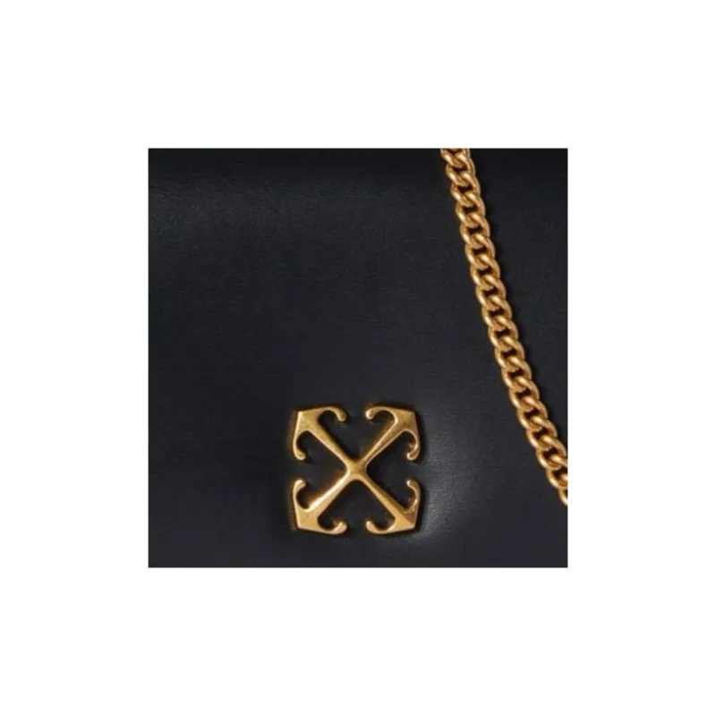 OFF WHITE Jitney 0.5 Wallet On Chain Black-3