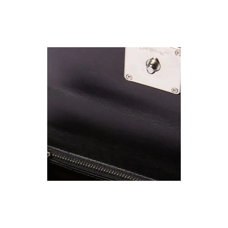 OFF-WHITE Jitney 1.4 Logo Plaque Tote Bag-5