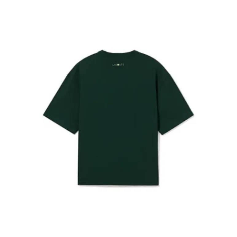 LACOSTE x SMILEY FW23 T Shirt Unisex Dark Green-1