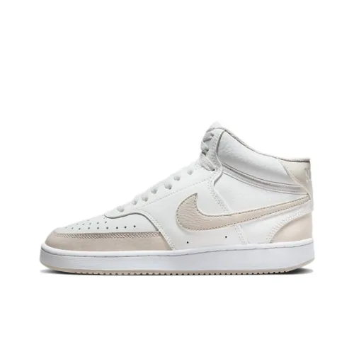 Nike Court Vision Mid White Tan Women's