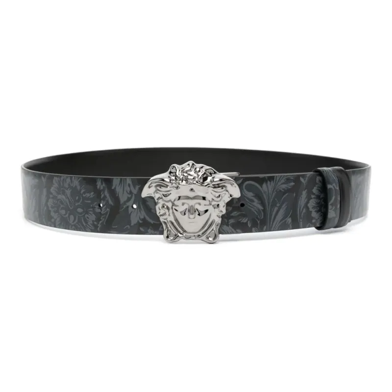 VERSACE La Medusa Reversible Leather Belt-0