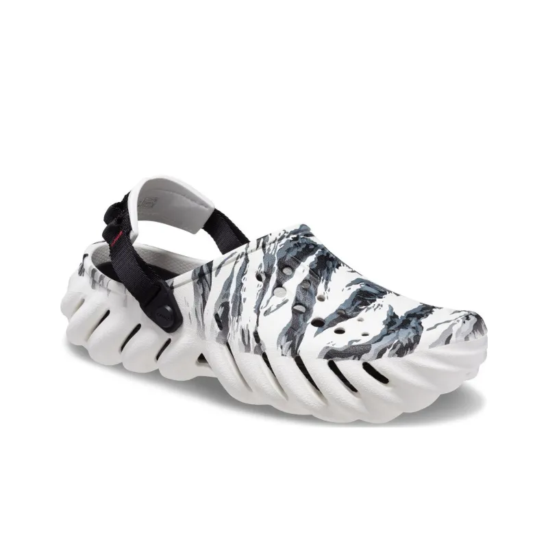 Crocs Echo Tiger Clog 'White Black'-1