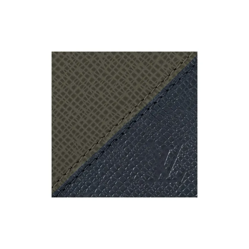 LOUIS VUITTON Taiga Leather Wallet Regular Men's Laurel Green/Midnight Blue-5
