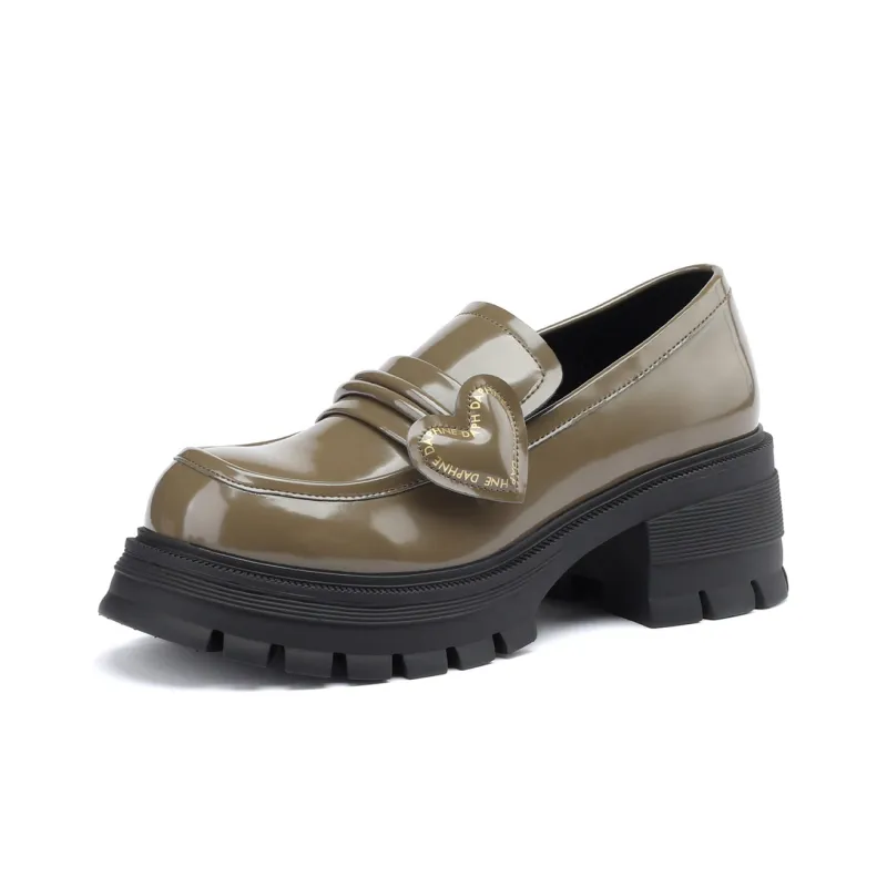 DAPHNE Loafers Women's Beige/Black/Green-19