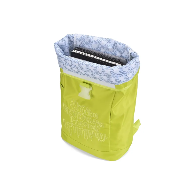 DRACONITE Polyester Students Backpack Regular Unisex Lime Neon Green-3
