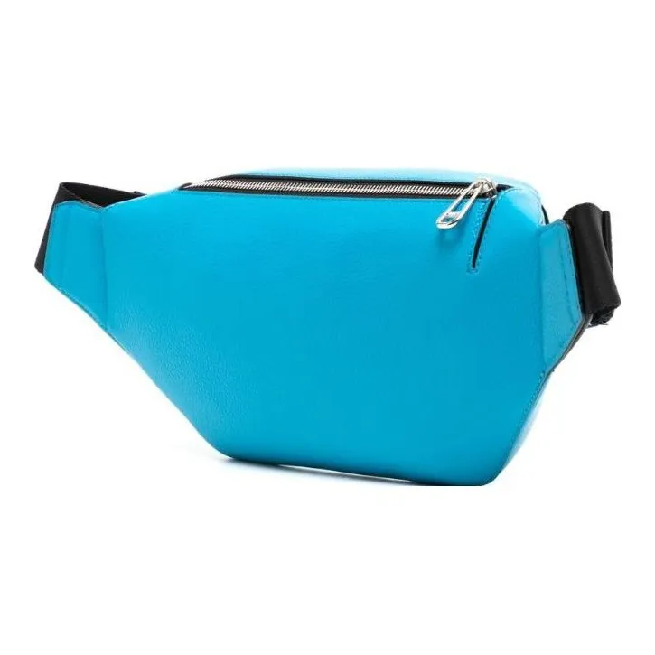 Mulberry Leather Crossbody Fanny Pack Regular Men's Light Blue-1