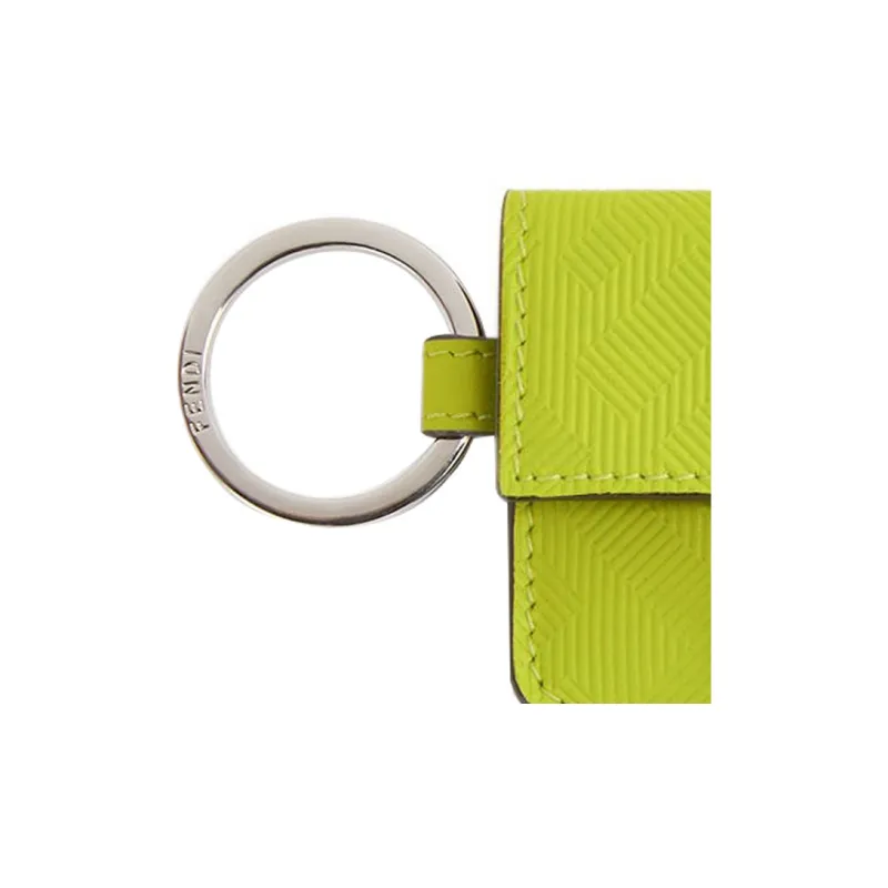 FENDI Baguette Calfskin Coin Purse Men's Sprout Green-2