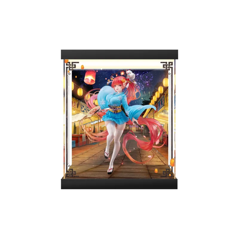 AOWOBOX Compatibility With WAVE Dream Tech Azur Lane Honolulu 2-Person Summer Figure Display Case Model Accessories-8