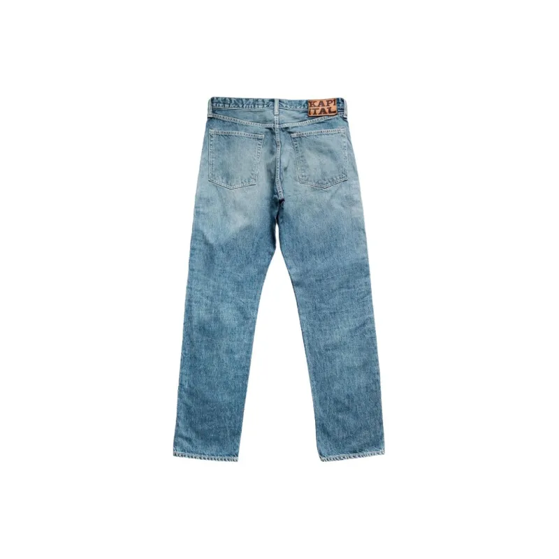 Kapital 14 Oz Denim 5P Monkey Cisco Gemstone Pants-1