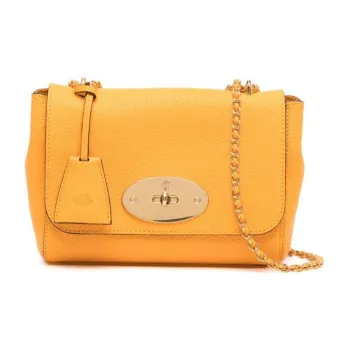 Mulberry Lily Calfskin Shoulder Bag, Crossbody Bag Regular Women's Yellow
