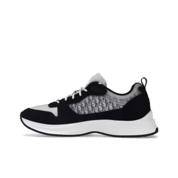 DIOR B25 Oblique Runner Sneaker Black Suede