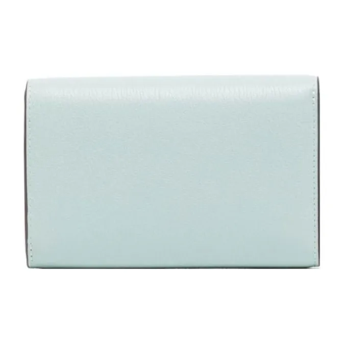 Mulberry Leather Wallet Medium Size Women's Light Blue-1