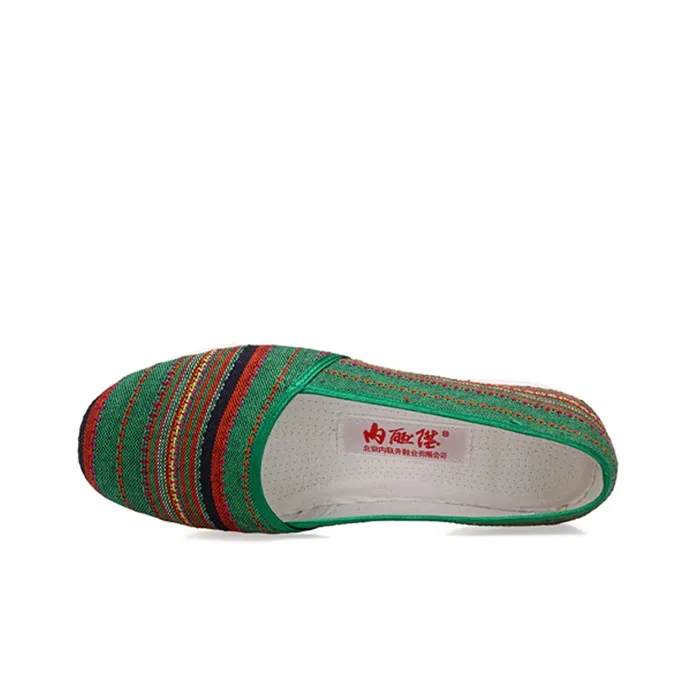 Neiliansheng Casual Single Shoes Women's Red Green-2