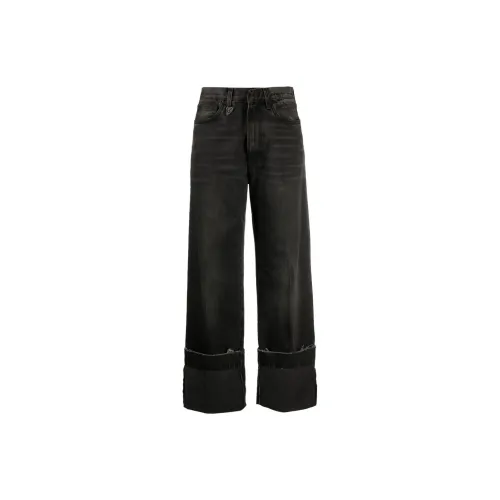 R13 Nina Straight Wide-leg Jeans