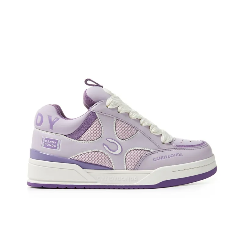 CANDYDONDA Basic Color Scheme Collection Low-Top Skateboard Shoes Unisex Purple-1