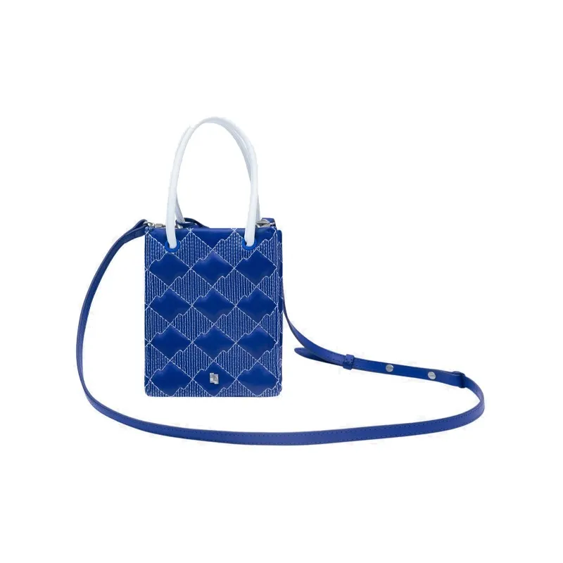 ADER ERROR Lambskin Tote Bag Shopping Bag Shoulder Bag Crossbody Bag Handbag Regular Unisex Blue-2