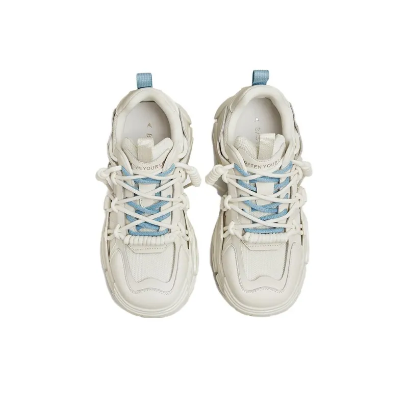 BASTO Durable Breathable Low Top Chunky Sneakers 5cm Women's-9