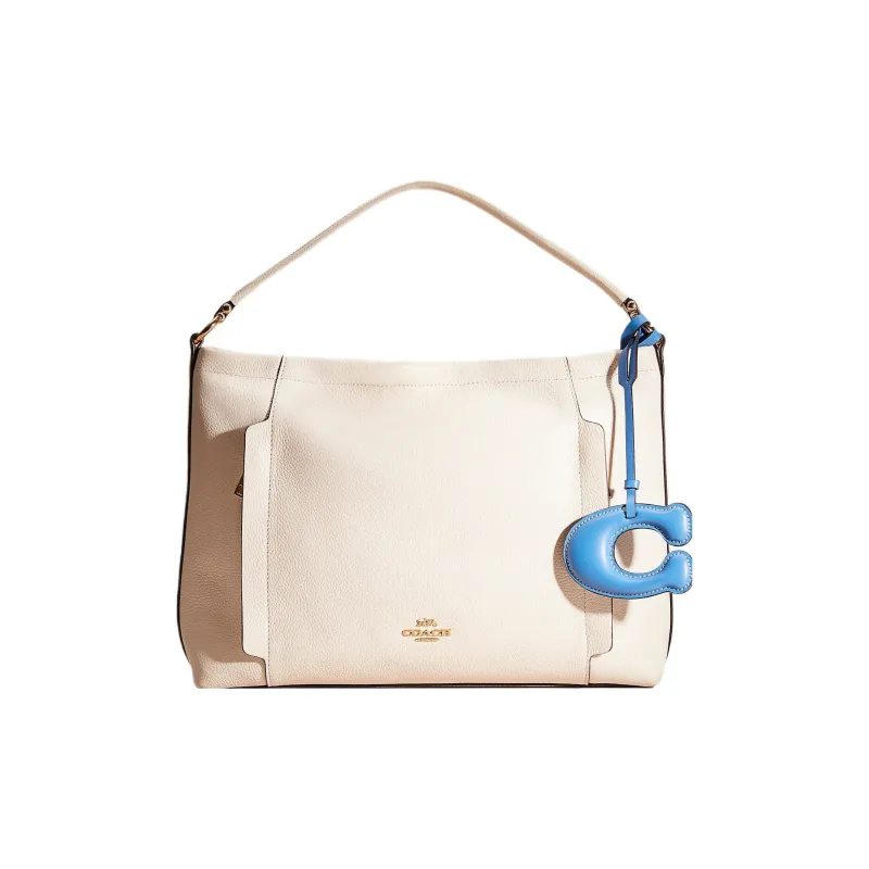 COACH PVC Canvas Bag Charm Bag Merchandise Women's Blue-3