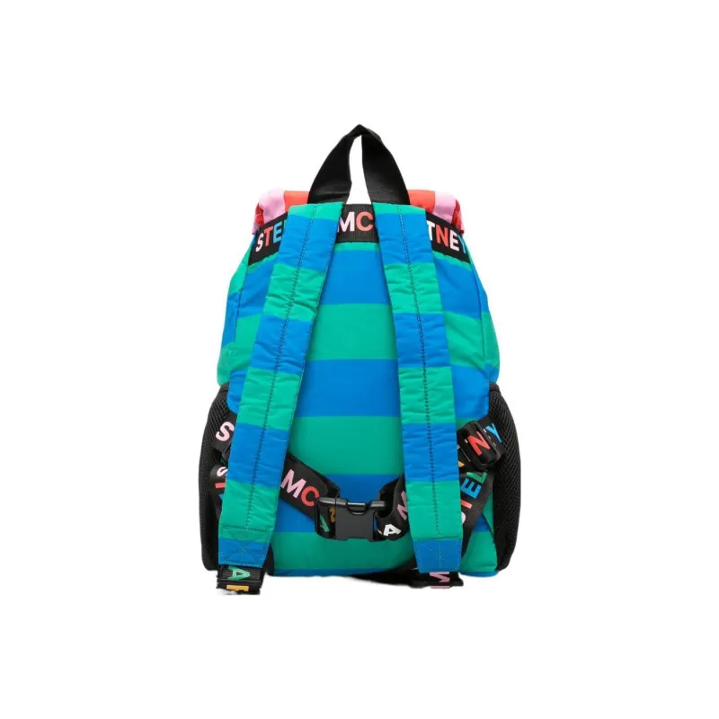 Stella McCartney Kids Logo-print Strap Striped Backpack-1