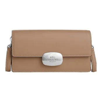 COACH Eliza Calfskin Baguette Bag Shoulder Bag, Crossbody Bag Small Size Women's Umber
