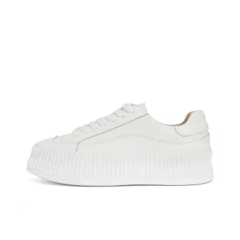 CHRISTINE SHEII Siu Siu Wear Resistant Low Top Skateboard Shoes Women's White