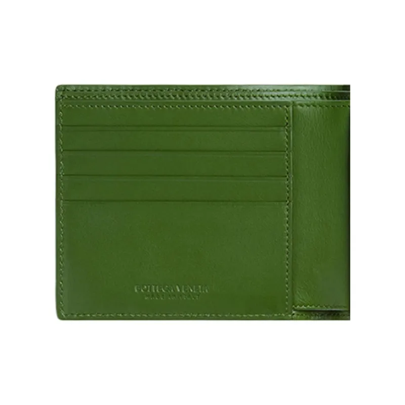 Bottega Veneta Calfskin Wallet Men's Avocado Green-3