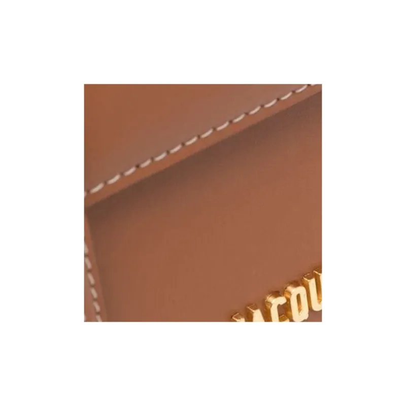 Jacquemus Leather Shoulder Bag, Crossbody Bag, Handbag Women's Brown-2