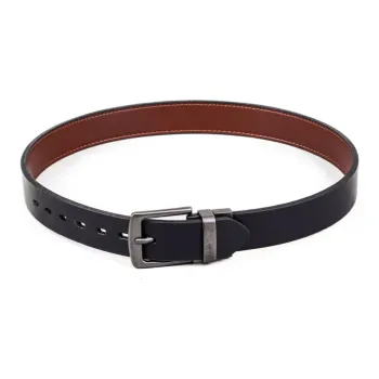 Levis Solid Color Brown Pin Buckle Leather Belts Men's Black Width 2.9CM