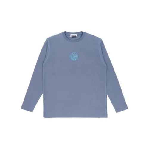 STONE ISLAND T-Shirts Men Pink/Blue