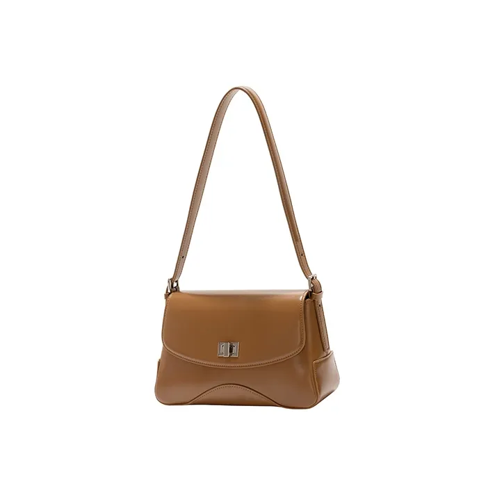 GXFMOD Cow Leather Shoulder Bag, Crossbody Bag Women's Brown/Black/Coffee-1