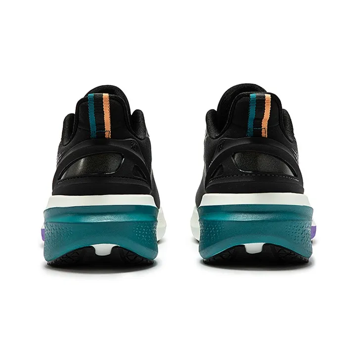 361° Rainy Day 7.0 Cushioned Slip-Resistant Water-Resistant Low-Top Running Shoes Men's Obsidian Black/Sea Cyan-3