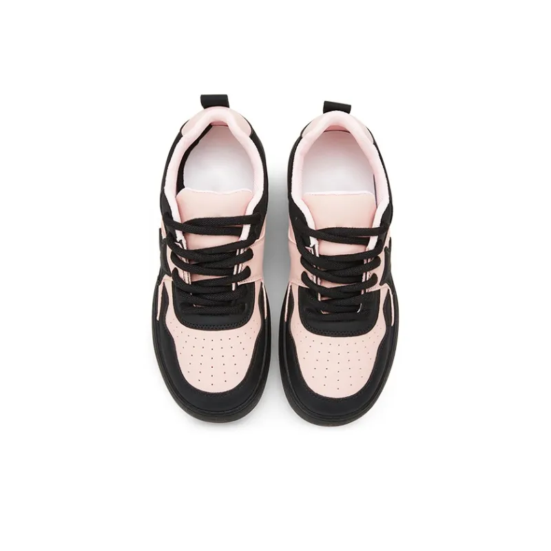 KARLIE KELLER Cushioned Wear Resistant Water Resistant Slip Resistant Low Top Skateboard Shoes Women's Pink-3