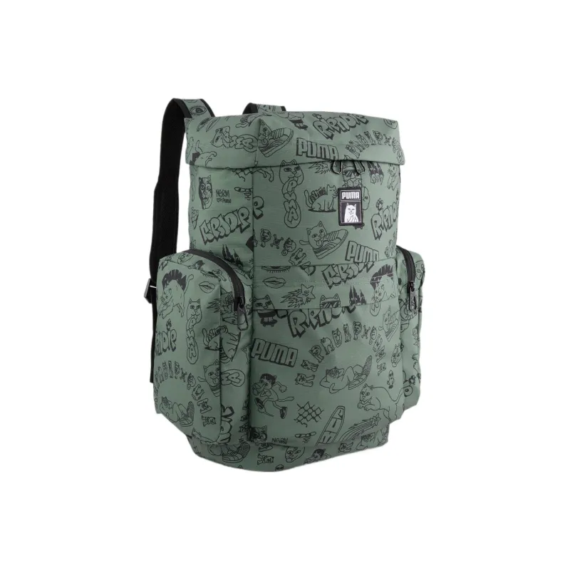 PUMA RIPNDIP Collaboration Polyester Backpack Regular Unisex Green-0