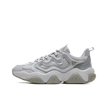 PEAK Lightweight And Wear resistant Low Top Casual Shoes Men's White Gray