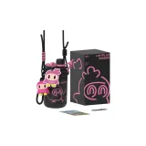 Double Wall Insulated Cup-Black Pink