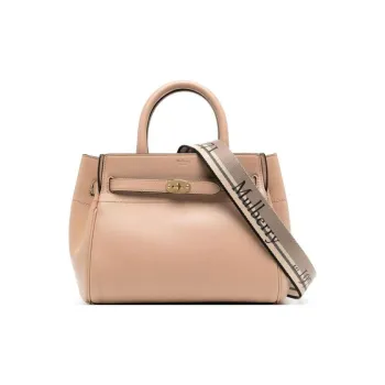 Mulberry Bayswater Calfskin Shoulder Bag Crossbody Bag Handbag Regular Women's Beige