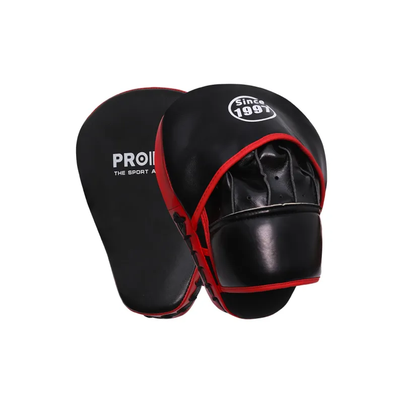 PROIRON Boxing Protective Gears Synthetic Leather Unisex Black Red-0