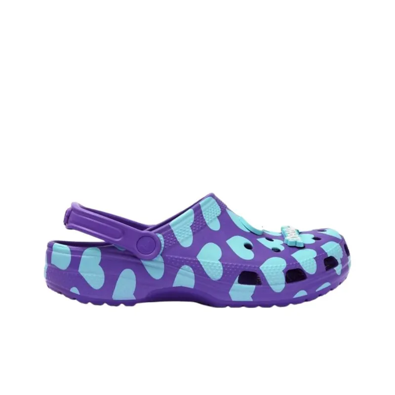 Crocs X Awake Ny Classic Clogs 'Home Is Where The Heart Is Purple'-1