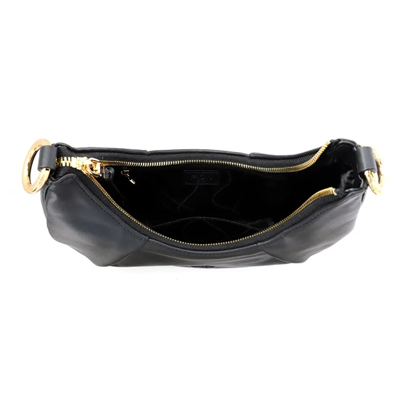 FION Soft Genuine Leather Shoulder Bag, Handbag, Shoulder Bag Women's Solid Color-4