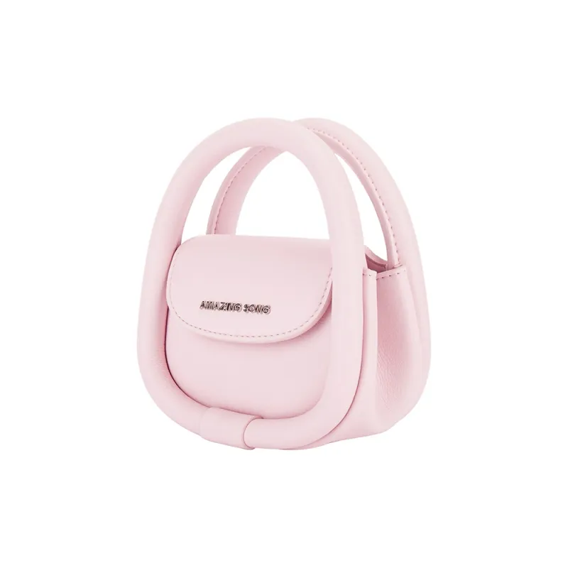 AMAZING SONG Cow Leather Envelope Bag, Earphone Case, Shoulder Bag, Crossbody Bag, Handbag Mini Women's Multicolor-2