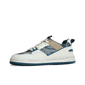 Rich birds Skateboard Shoes Men Low Top White/Blue/Green