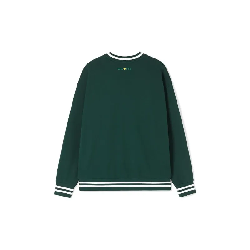 Smiley X LACOSTE Sweatshirts Unisex Dark Green YZP-1